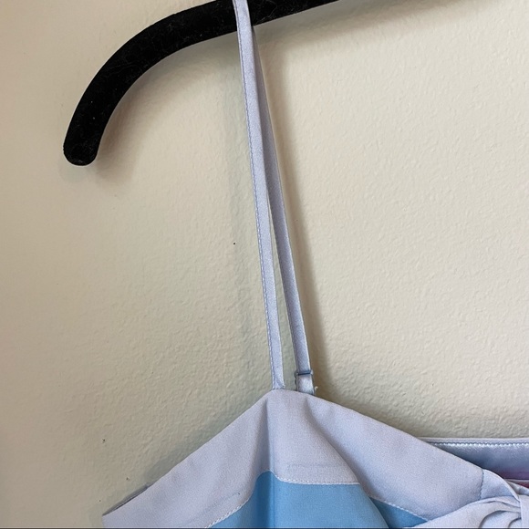 Betsey Johnson Four Shades of Blue Chiffon Mini Dress | Size 2 - Picture 8 of 14